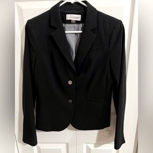 Calvin Klein Black Suit Jacket Size 6